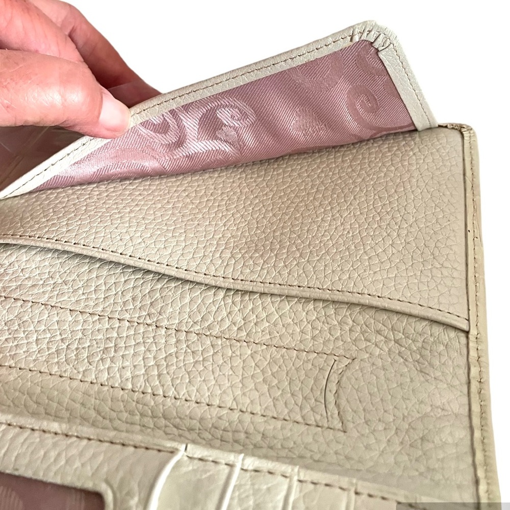 Brighton Fresca Beach leather colored hearts purse 'wallet' organizer - Picture 6 of 14